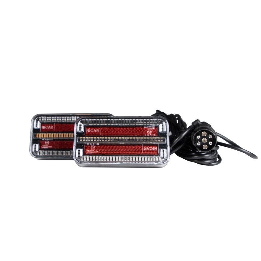 SET 2x LED Aanhangwagenverlichting 7,5m kabel LED/12-24V IP65