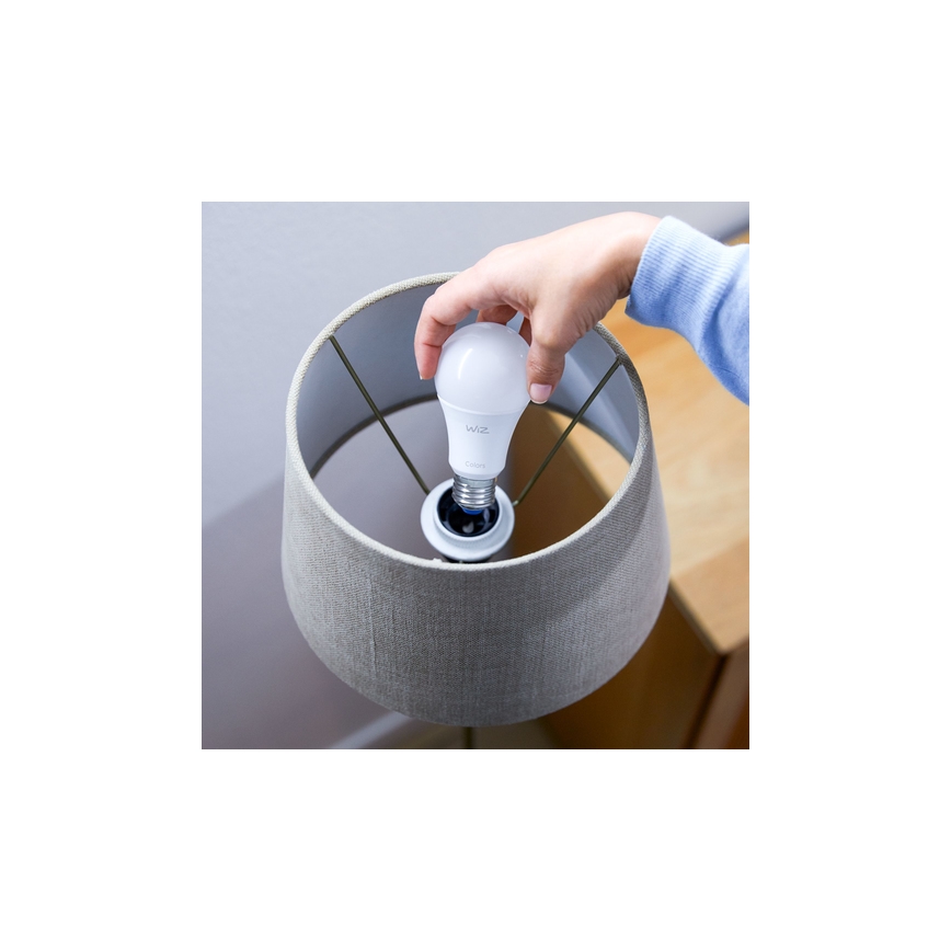 SET 2x LED Dimbare lamp A60 E27/8W/230V 2700-6500K CRI 90 Wi-Fi - WiZ