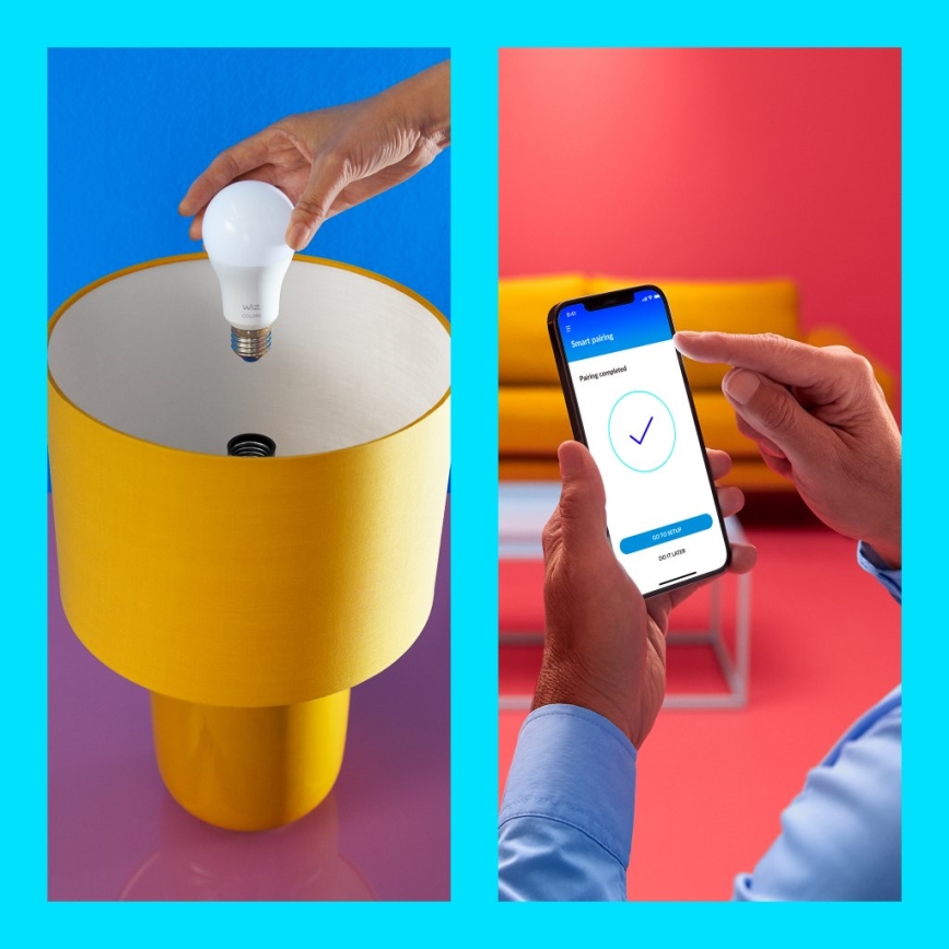 SET 2x LED Dimbare lamp A60 E27/8W/230V 2700-6500K CRI 90 Wi-Fi - WiZ