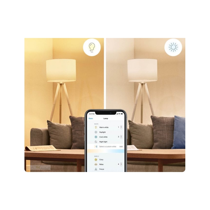 SET 2x LED Dimbare lamp A60 E27/8W/230V 2700-6500K CRI 90 Wi-Fi - WiZ