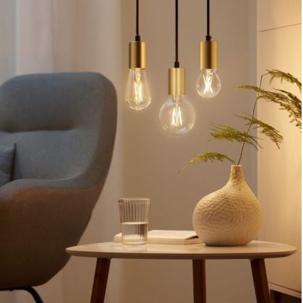 SET 2x LED Dimbare lamp VINTAGE FILAMENT A60 E27/6.7W/230V 2700-6500K CRI 90 Wi-Fi - WiZ