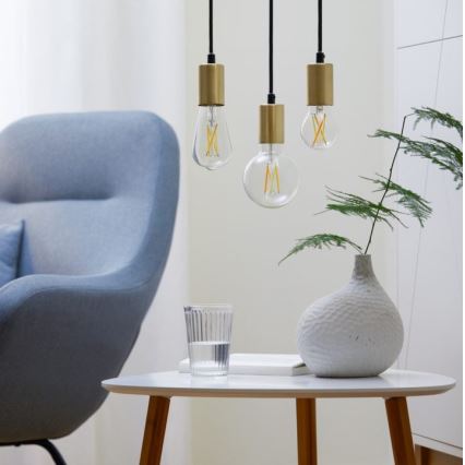 SET 2x LED Dimbare lamp VINTAGE FILAMENT A60 E27/6.7W/230V 2700-6500K CRI 90 Wi-Fi - WiZ