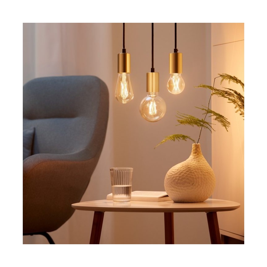 SET 2x LED Dimbare lamp VINTAGE FILAMENT ST64 E27/6.7W/230V 2000-5000K Wi-Fi - WiZ