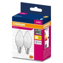 SET 2x LED Lamp B35 E14/4,9W/230V 3000K - Osram