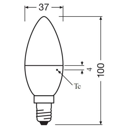 SET 2x LED Lamp B35 E14/4,9W/230V 3000K - Osram