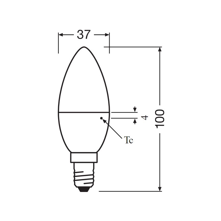 SET 2x LED Lamp B35 E14/4,9W/230V 3000K - Osram