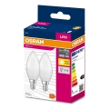 SET 2x LED Lamp B38 E14/7,5W/230V 3000K - Osram