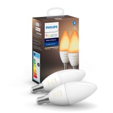 SET 2x LED Lamp dimbaar Philips Hue WHITE AMBIANCE B39 E14 / 5,2W / 230V 2200K - 6500K