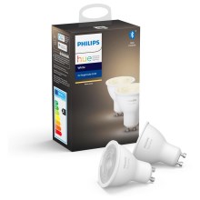 SET 2x LED Lamp dimbaar Philips Hue WHITE GU10/5,2W/230V