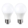 SET 2x LED Lamp E27/9W/230V 2700K