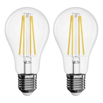 SET 2x LED Lamp FILAMENT A60 E27/5,9W/230V 2700K