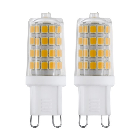SET 2x LED Lamp G9/3W/230V 3000K - Eglo 11674