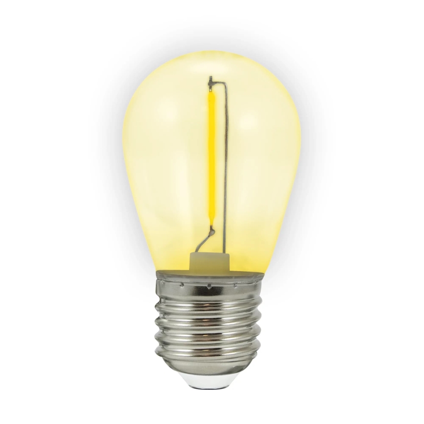 SET 2x LED Lamp PARTY E27/0,3W/36V geel