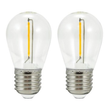 SET 2x LED Lamp PARTY E27/0,5W/36V 2200K