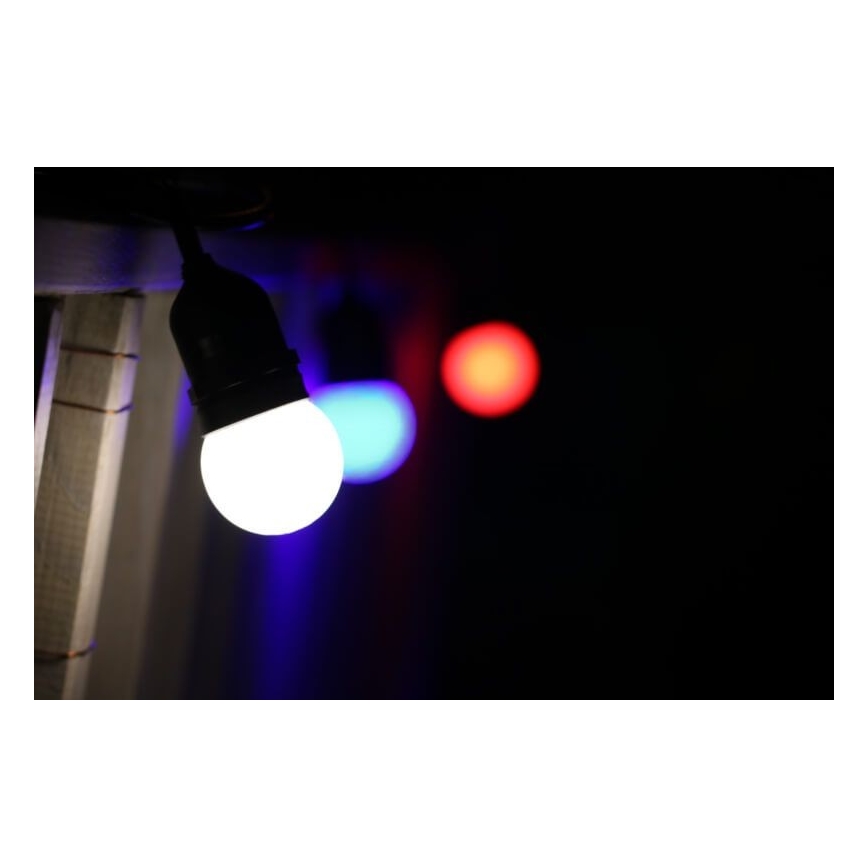 SET 2x LED Lamp PARTY E27/0,5W/36V blauw