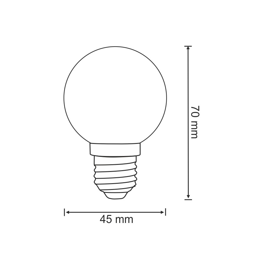 SET 2x LED Lamp PARTY E27/0,5W/36V blauw