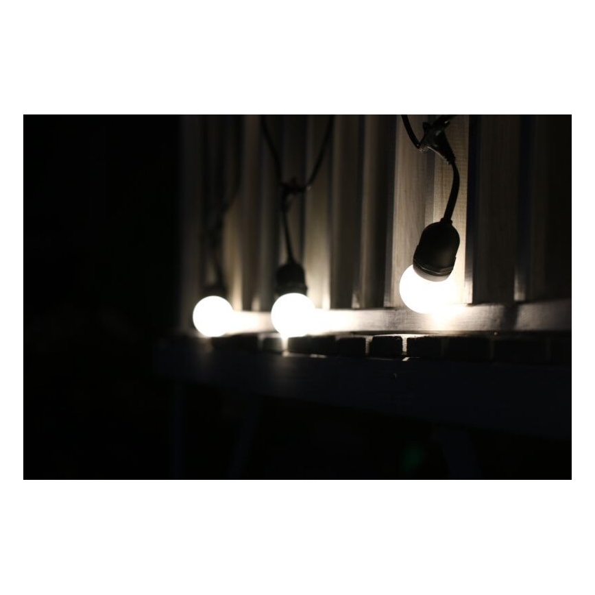 SET 2x LED Lamp PARTY E27/0,5W/36V wit