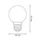 SET 2x LED Lamp PARTY E27/0,5W/36V wit