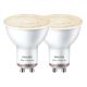 SET 2x LED Lamp Philips SMART PAR16 GU10/4,7W/230V 2700-6500K Wi-Fi CRI 90 - Wiz