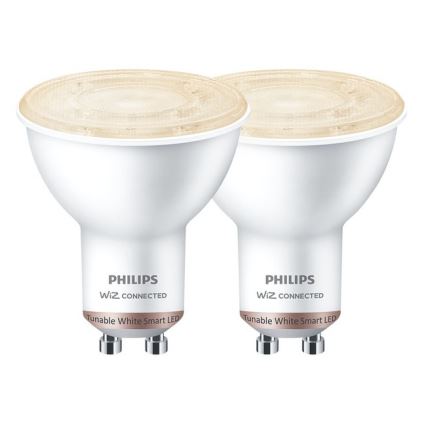 SET 2x LED Lamp Philips SMART PAR16 GU10/4,7W/230V 2700-6500K Wi-Fi CRI 90 - Wiz