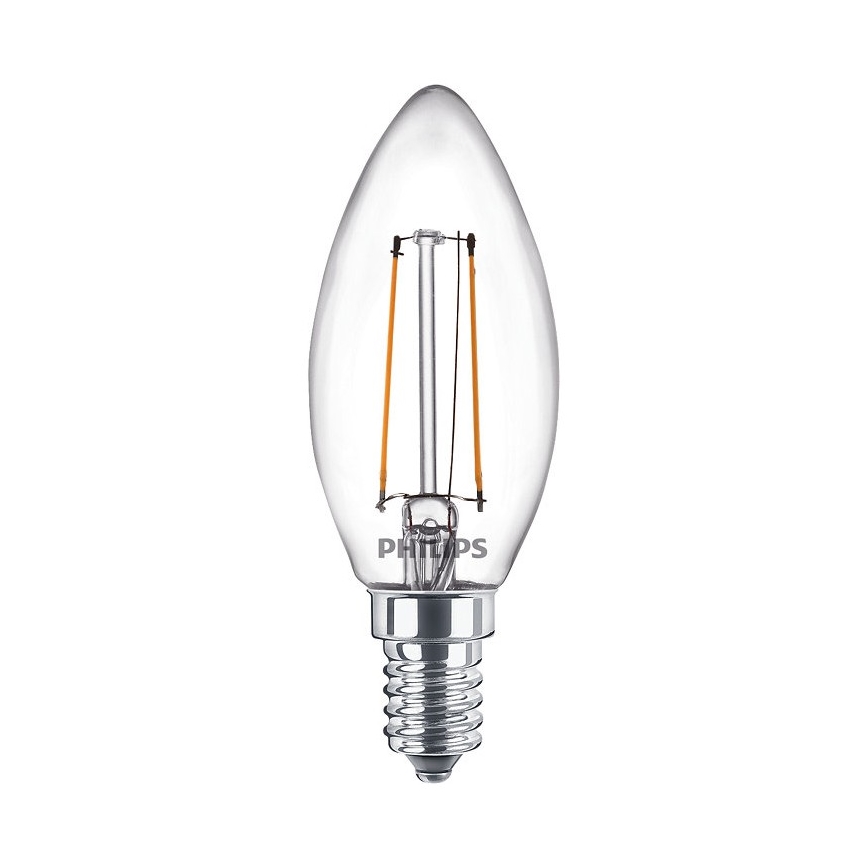 SET 2x LED Lamp VINTAGE Philips E14/2W/230V 2700K