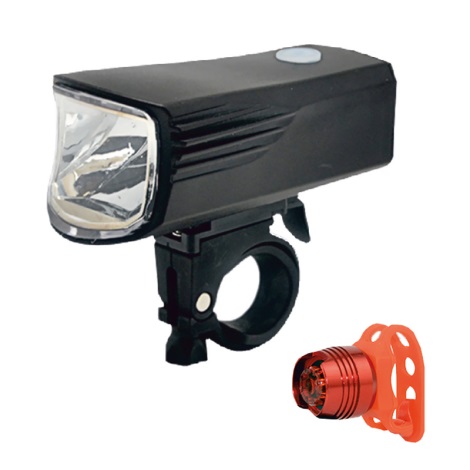 SET 2x LED oplaadbare fietslamp LED/5W/USB IP44