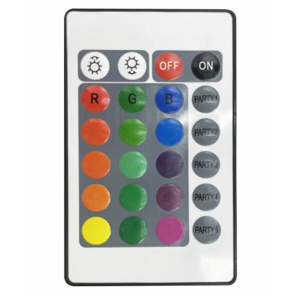 SET 2x LED RGB Dimbaar decoratieve lamp FESTA 3xAAA/4,5V + afstandsbediening