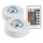 SET 2x LED RGB Dimbaar decoratieve lamp FESTA 3xAAA/4,5V + afstandsbediening