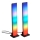 SET 2x LED RGB Dimbaar tafellamp GAMER LED/5W/5V + afstandsbediening