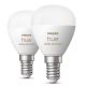 SET 2x LED RGBW dimbare lamp Philips Hue White And Color Ambiance P45 E14/5,1W/230V 2000-6500K