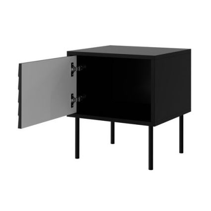 SET 2x Nachtkastje CORTINA 51x45 cm zwart