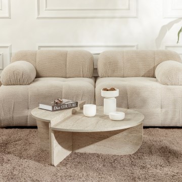 SET 2x Salontafel ORION beige