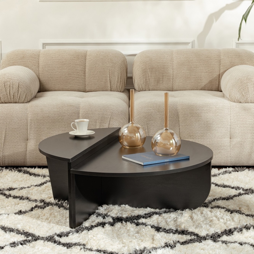 SET 2x Salontafel ORION zwart