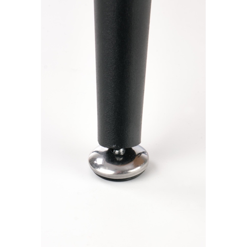 SET 2x Zijtafel NICEA diameter 40/60 cm goud eiken/zwart
