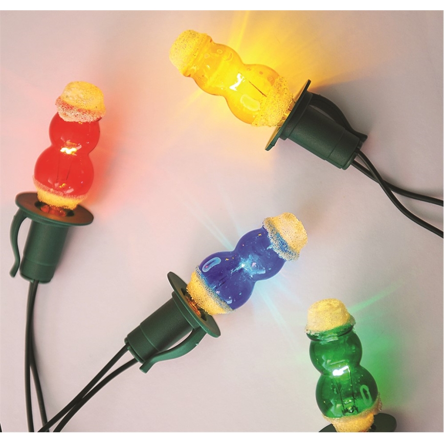 SET 3 x Reservelamp FIGURINE E10/20V/0,1A kleurrijk gemaakt in Europa