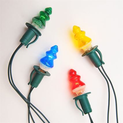 SET 3 x Reservelamp TREE E10/20V/0,1A kleurrijk gemaakt in Europa