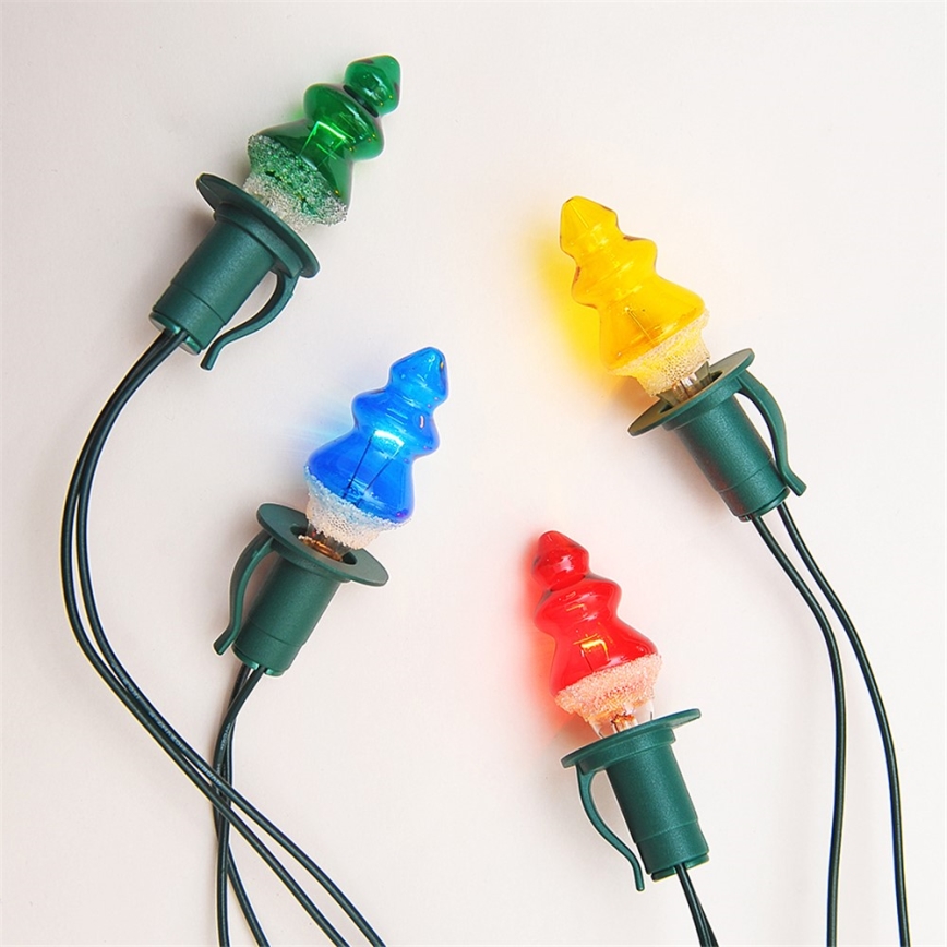 SET 3 x Reservelamp TREE E10/20V/0,1A kleurrijk gemaakt in Europa