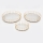 SET 3x Decoratief dienblad diameter 27/33/37 cm goud