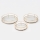 SET 3x Decoratief dienblad diameter 27/33/37 cm goud