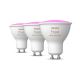 SET 3x Dimbare LED Lamp Philips Hue White And Color Ambiance GU10/5W/230V 2000-6500K