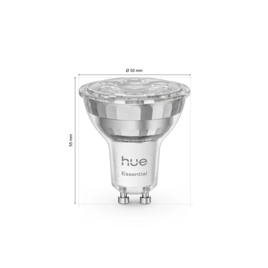 Set van 3 dimbare Philips Hue White And Color Ambiance Essential GU10/4,7W/230V 2200-6500K