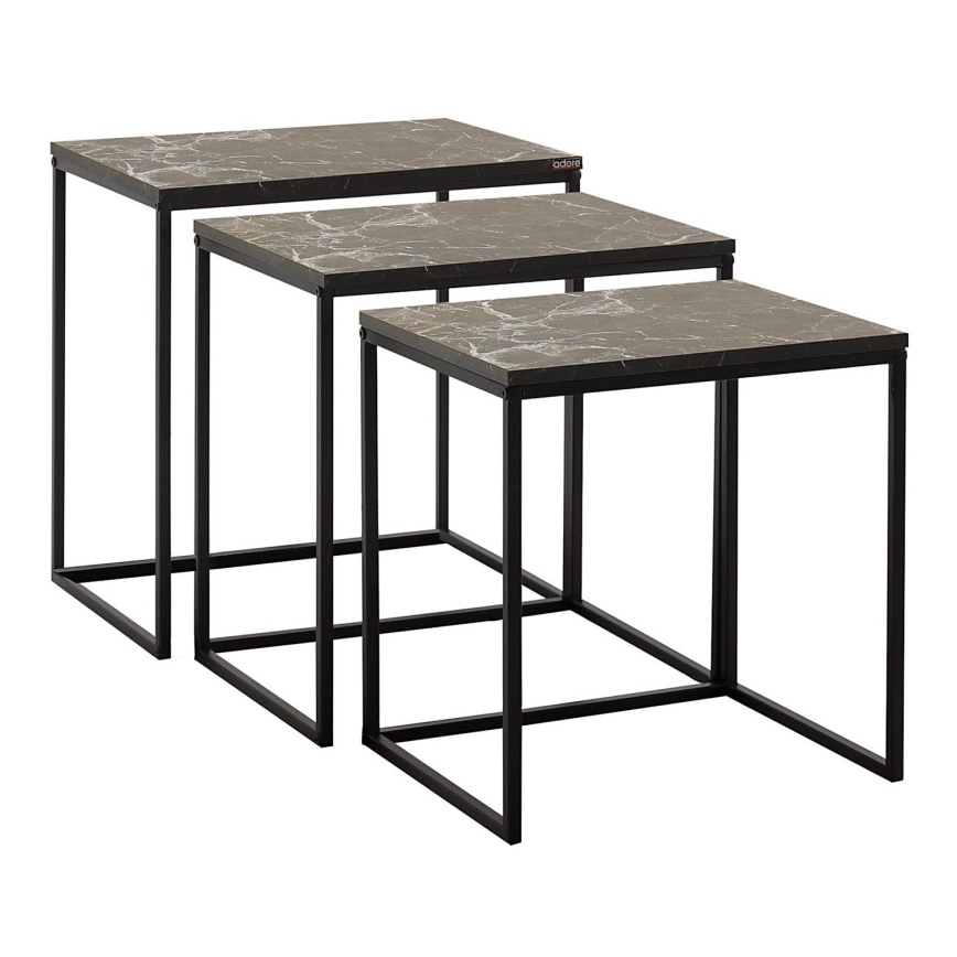 SET 3x Koffie Tafel zwart