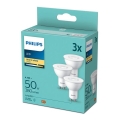 SET 3x LED Gloeilamp Philips GU10/4,7W/230V 2700K