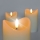 SET 3x LED Kaars van natuurlijke was LED/3xAAA/warm wit