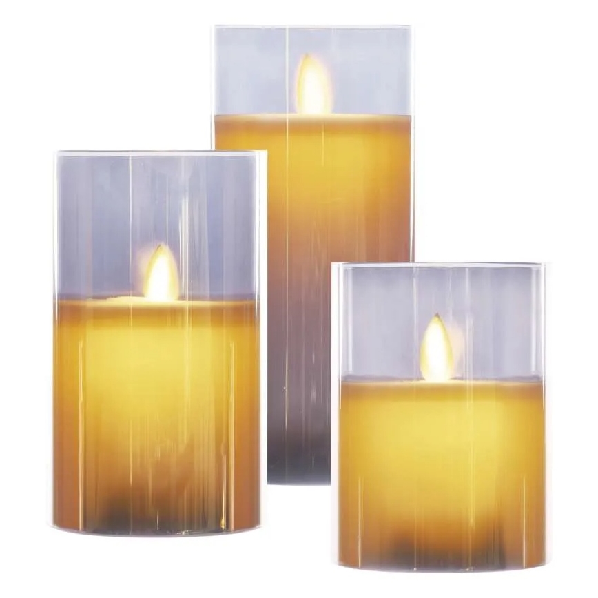 Set 3x LED-kaarsen LED/6xAA