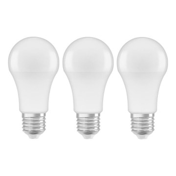 SET 3x LED Lamp A60 E27/10W/230V 4000K