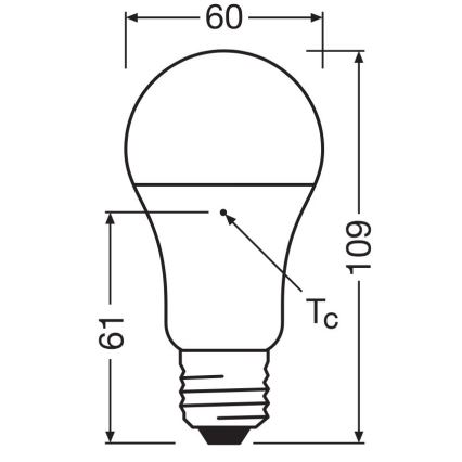 SET 3x LED Lamp A60 E27/10W/230V 4000K