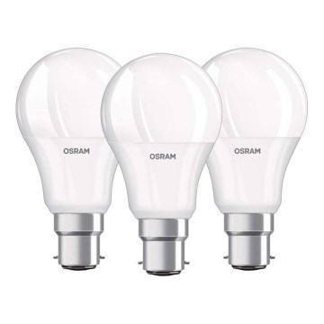 SET 3x LED Lamp B22d/8,5W/230V 4000K - Osram