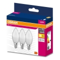 SET 3x LED Lamp B38 E14/4,9W/230V 3000K - Osram