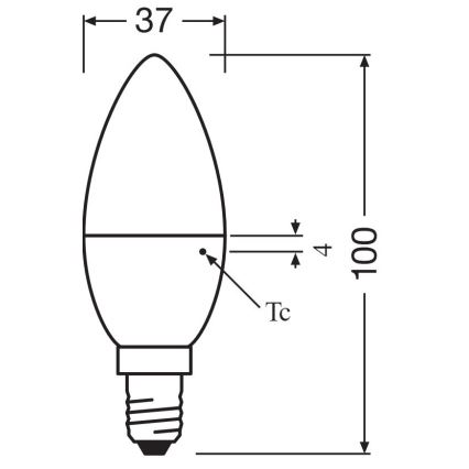 SET 3x LED Lamp B38 E14/4,9W/230V 3000K - Osram